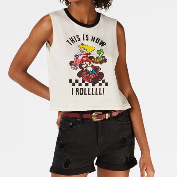 Love Tribe Juniors Graphic Print Top NWT Sz M - Picture 1 of 2